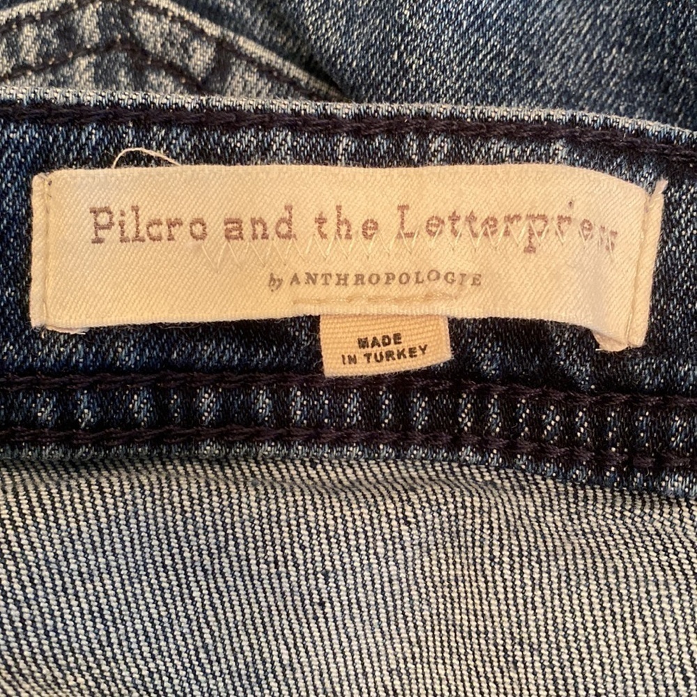 Pilcro and the Letterpress slim boyfriend denim jean shorts size 27 - Picture 4 of 6
